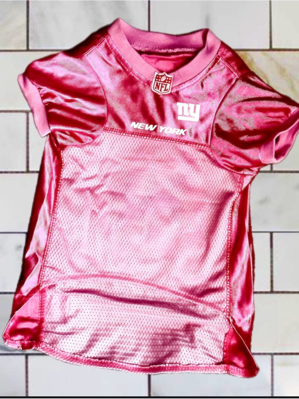 New York Giants Dog Pink NFL Jersey